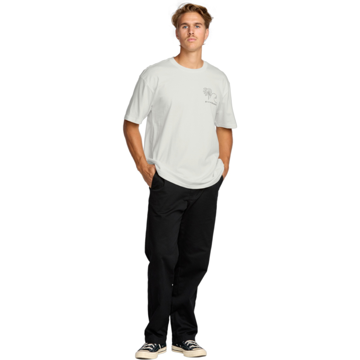 2025 Billabong Hommes Scènes T-Shirt Normal 24A353521 - Off White
